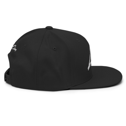 Black LeahCim Signature SnapBack Hat — right side view